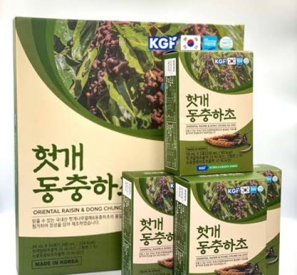 Nước Mát Gan Đông Trùng Hạ Thảo KGF Hàn Quốc Hộp 30 Gói Chính Hãng
